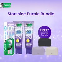 [Exclusive Bundle] Darlie ASW Starshine Purple Toothpaste 100gx2 +  Comfort Extra Toothbrush 2s + Free 1x Pouch