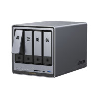 UGREEN NAS 4-Bay DXP4800 Pro Support Storage Up to 144TB(Diskless) 4K Theater Experience 8GB Empty Drive Online Supplier Intel i3-1315U/8GB RAM/Single 2.5GbE + Single 10GbE