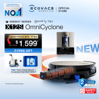 [NEW 2026] ECOVACS DEEBOT X12S OmniCyclone Robot Vacuum Cleaner | 53AW Suction | FocusJet 2.0 | 75°C Hot Water Mopping & 100°C Wash | Extreme Edge Cleaning |  Anti-hair Tangle | Fast Charging | Bagless Design [2 Years Warranty]