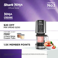 Ninja CREAMi Ice Cream Maker & Frozen Dessert Maker with 3 Tubs 7 Programs Makes Ice Cream Gelato Sorbet Smoothie Bowl Milkshakes and more Black/Silver Makes 1.4L of Ice Cream Ninja NC300