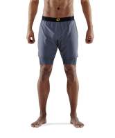 Skins Mens Compression Superpose Half Tights 3-Series - Charcoal