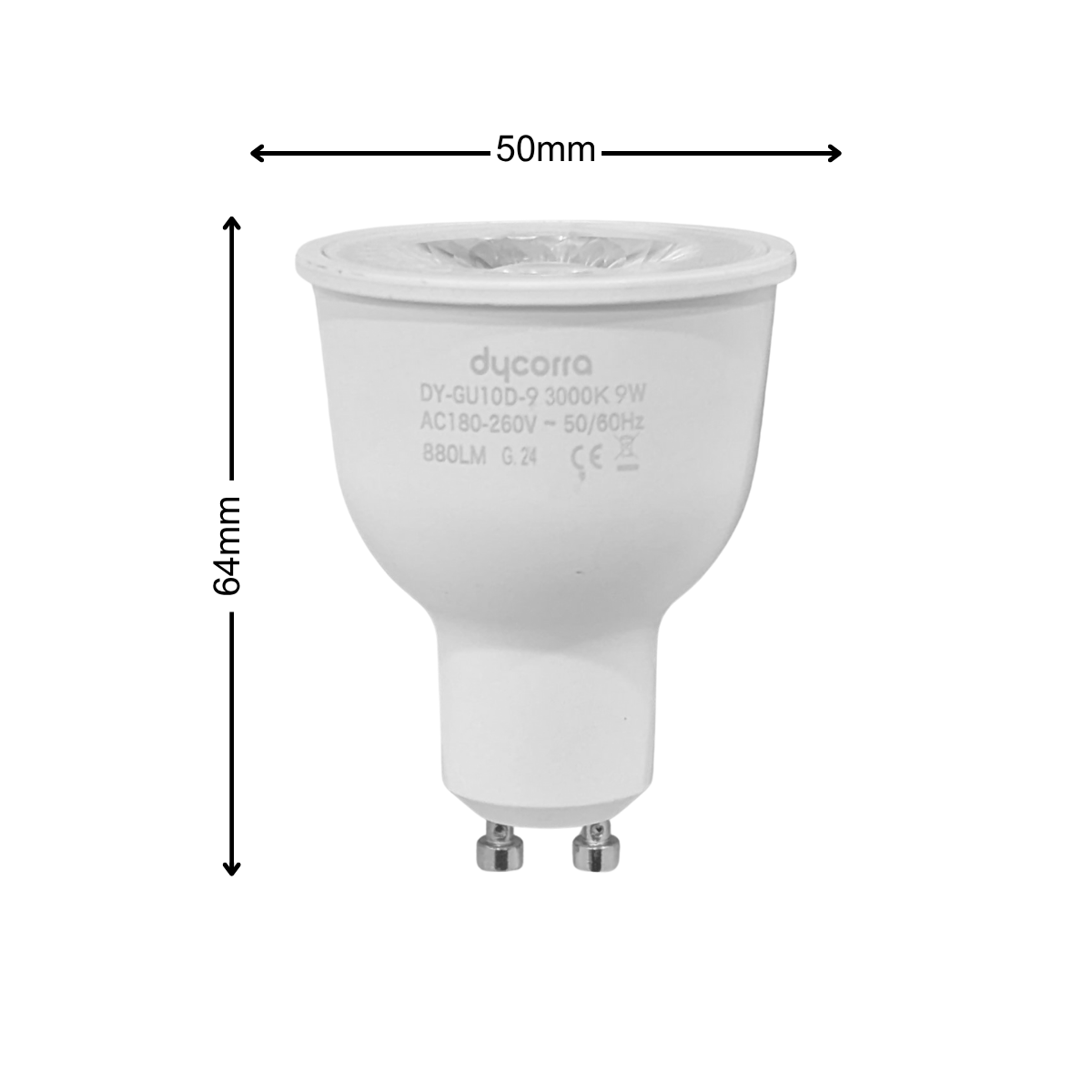 Dycorra LED GU10 Spotlight 6W 9W Day Cool Warm 240V Spot Light Bulb