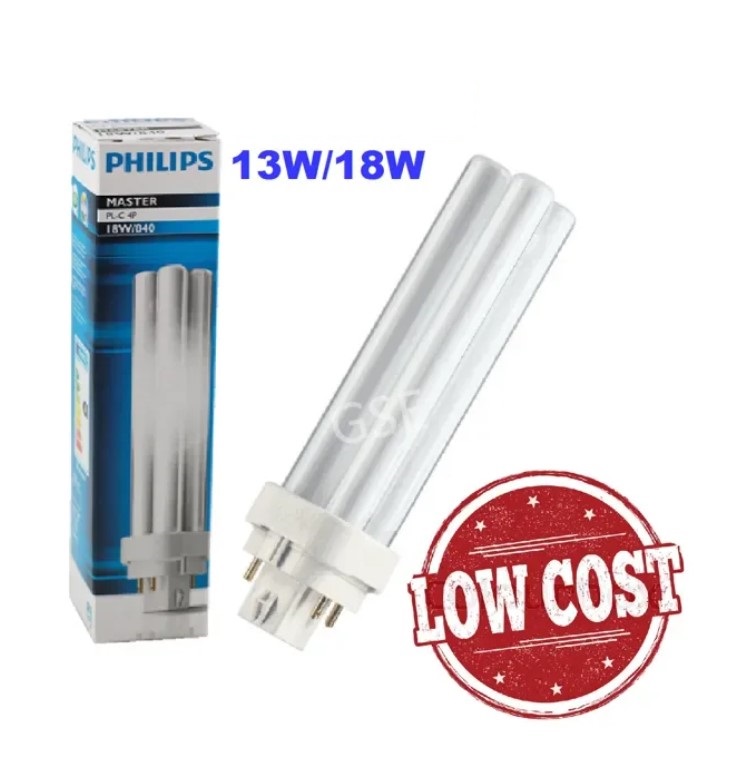 Philips Master PL-C / PLC 4 Pin 4P 13W Light Tube 827 830 840 865 GSE
