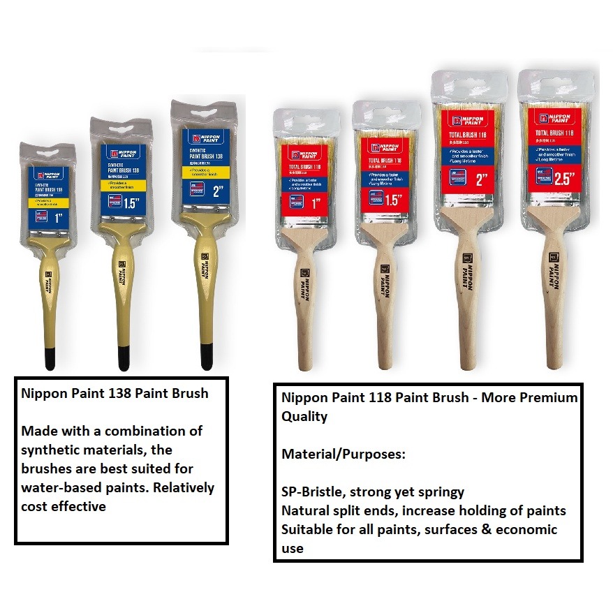 Nippon Paint Paint Brush (1 inch~2.5 inch)