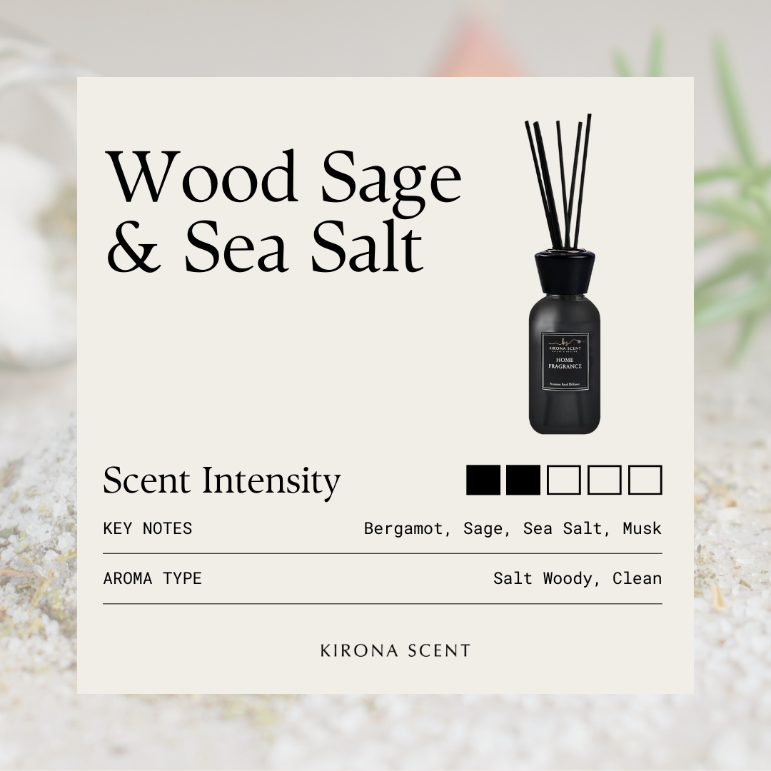 [KIRONA SCENT] (BUY 1 FREE 1) Spa Black Reed Diffuser 110ml | Aromatherapy Home Fragrance & Decor