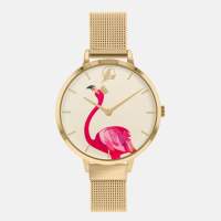 Sara Miller London - Flamingo 34mm - Gold Mesh Watch (SA4056)