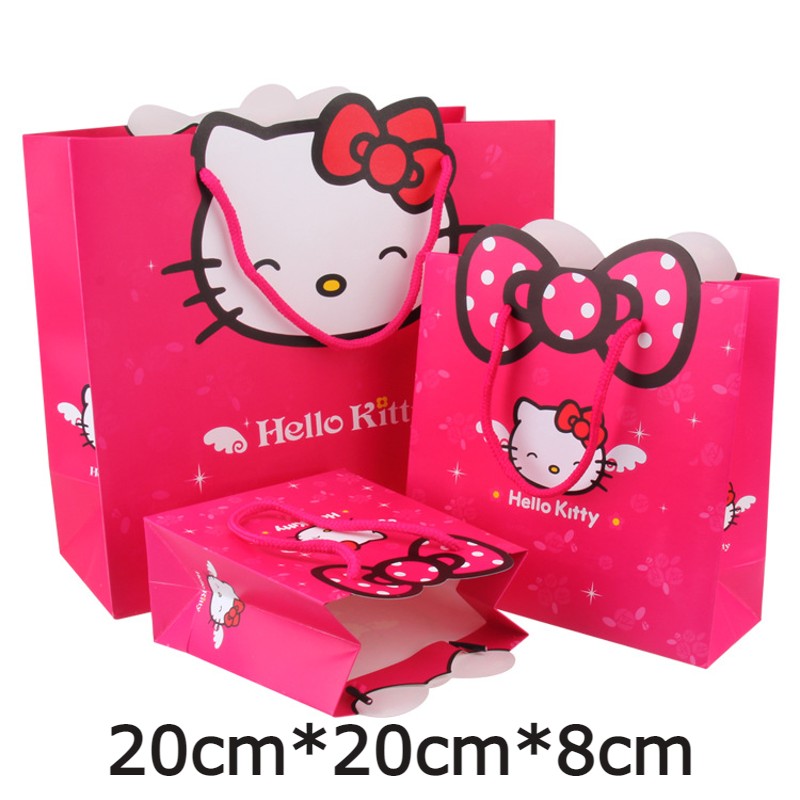 [MQLITTLESHOP] 10PCS Set Paper Bag Gift Bags Birthday Party Bag Christmas Gift Bag Goodie Bag Kraft Paper Bag CNY Kids