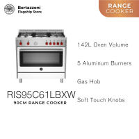 Bertazzoni La Germania RIS95C61LBX/RIS95C61LBXB/RIS95C61LBXR/RIS95C61LBXW/RIS95C61LBXV 90cm 5-burner Range Cooker Electric Oven