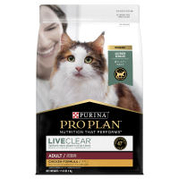 PRO PLAN Adult LIVECLEAR™ Chicken Formula Dry Cat Food 1.5kg 3kg