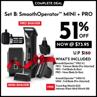 Ubersuave SmoothOperator PRO | All-In-One Face Body & Groin Electric Shaver | Smooth Operator
