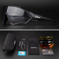Kapvoe Men & Women Cycling Glasses Full Rim Rectangle UV400 Polarized Lenses Outdoor Sports Mountain Bike Road Bicycle Polycarbonate 30g