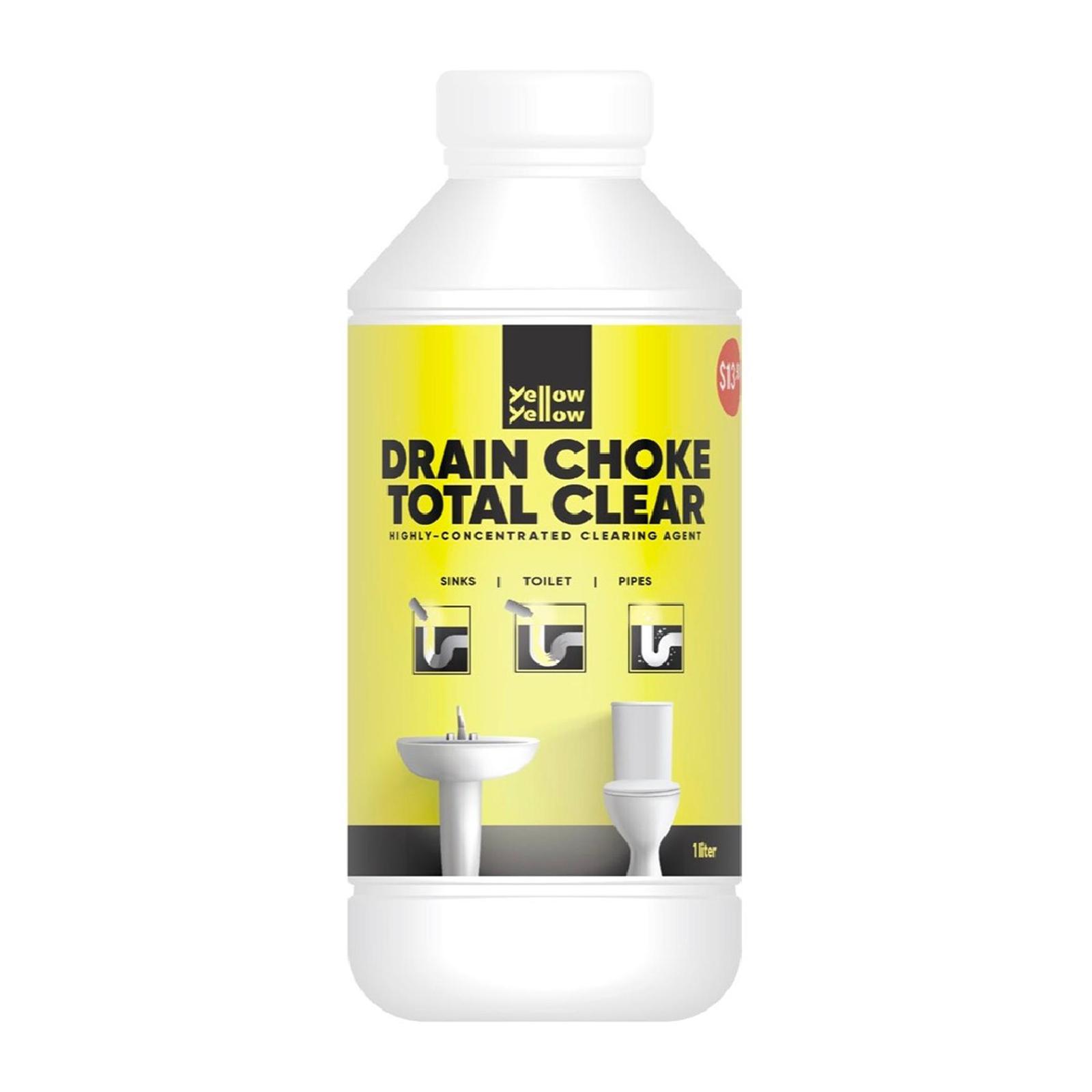 YellowYellow Drain Choke Total Clear High Drain Cleaning Agent 1L | Lazada Singapore