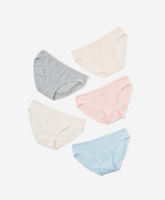 Young Hearts Sunday Morning Low Waist Mini 5pcs Cotton Spandex Pack Panties Y20-B01099