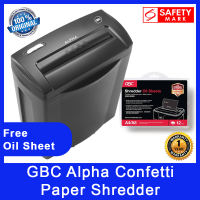 GBC Alpha Confetti Shredder 1 Year warranty Safety Mark Approved.