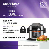 Ninja Foodi 11 in 1 SmartLid Multi cooker in one pot Electric Pressure cooker Bake Roast Dehydrate Slow Cooker Air Fryer Grill Sear/Saute Steam Sous Vide Yogurt maker & More with 6L Capacity and Recipe Book - Ninja OL550