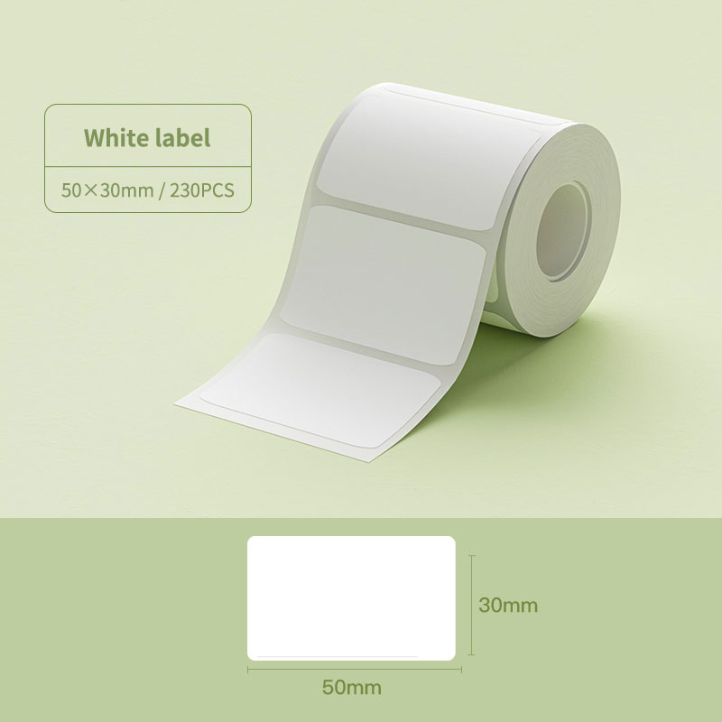 NIIMBOT White Label Sticker for B1 B2 B21 B1 Pro B2 Pro B21 Pro B31 B4 Thermal Waterproof Roll Price Tag Name Barcode