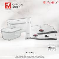 ZWILLING Fresh & Save Vacuum Starter Set with Pump & Bags Set of 7 Grey Plastic