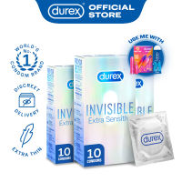 [Bundle of 3] [100% Discreet] Durex Condom Invisible Extra Sensitive Condoms (10s)