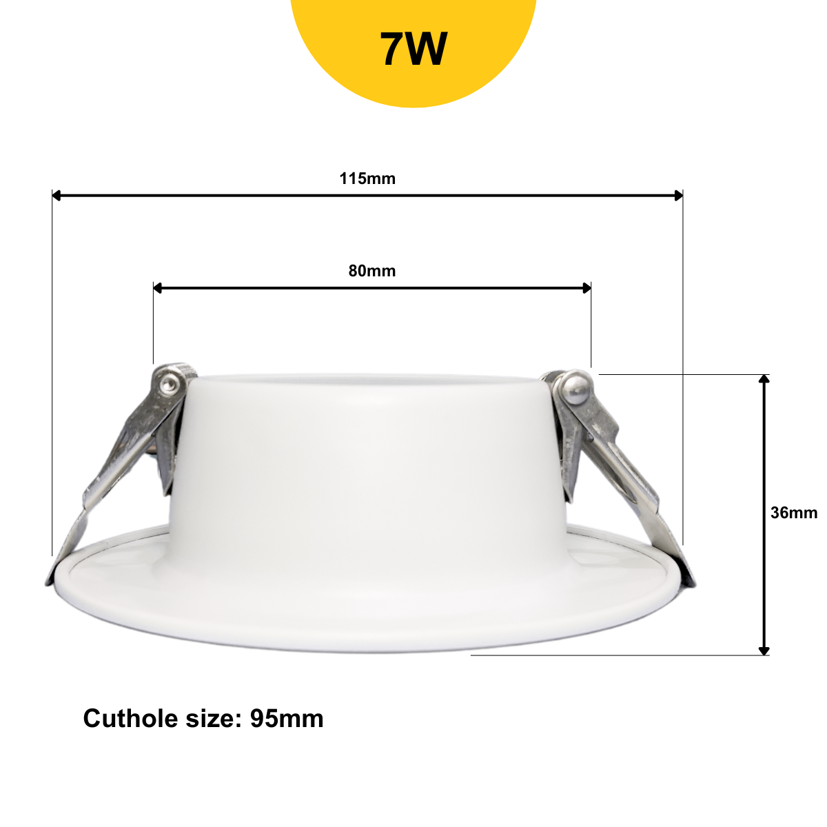 Dycorra LED Downlight 5W 7W 9W 12W 15W 18W Day Cool Warm Recessed White Silver Down Light Panel Light Ceiling Lamp