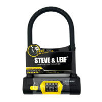Steve & Leif Bicycle UV Silicon Combination U-Lock (153 x 245mm) (NO FREE BRACKET)
