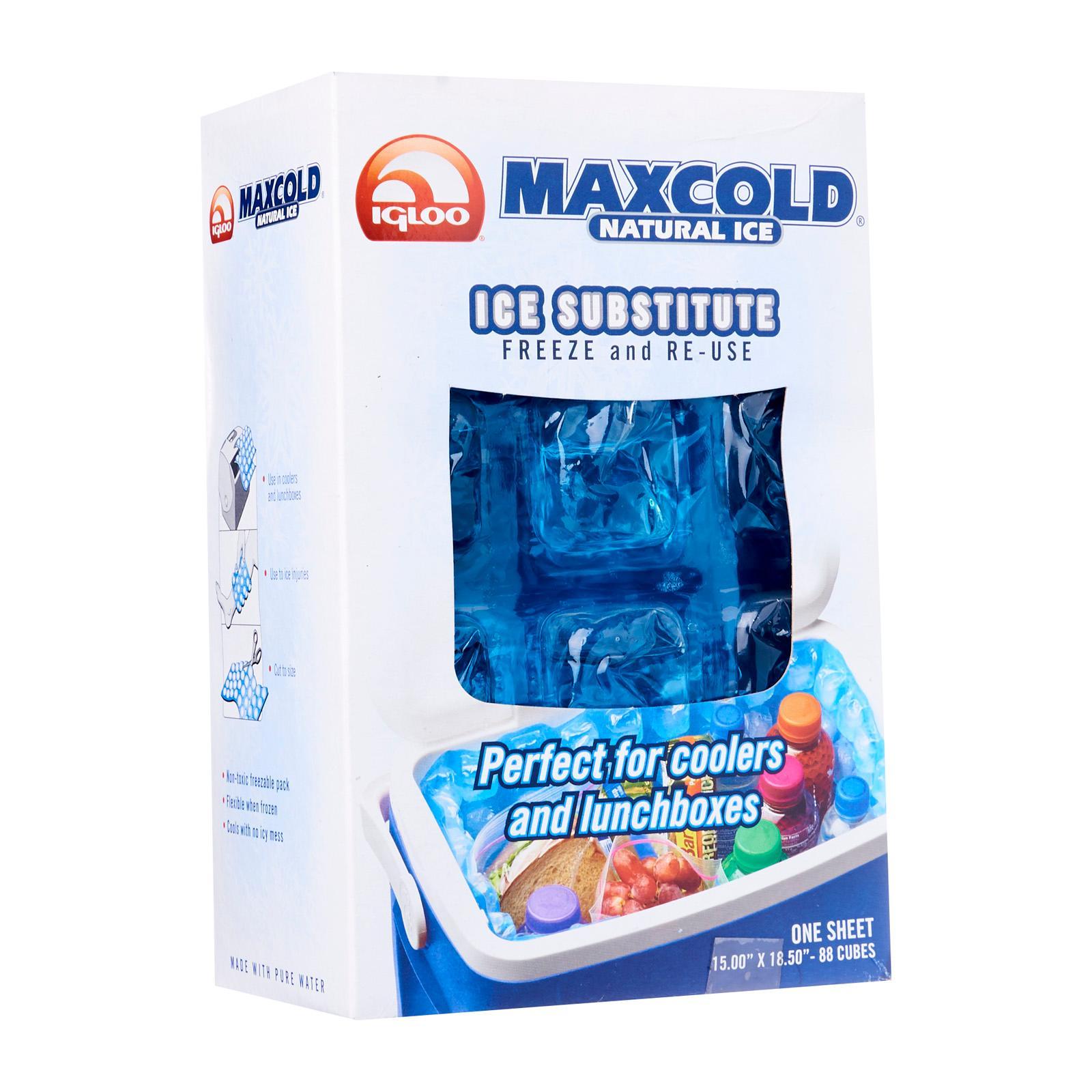 Igloo MaxCold 88 Cube Natural Ice Sheet, Blue