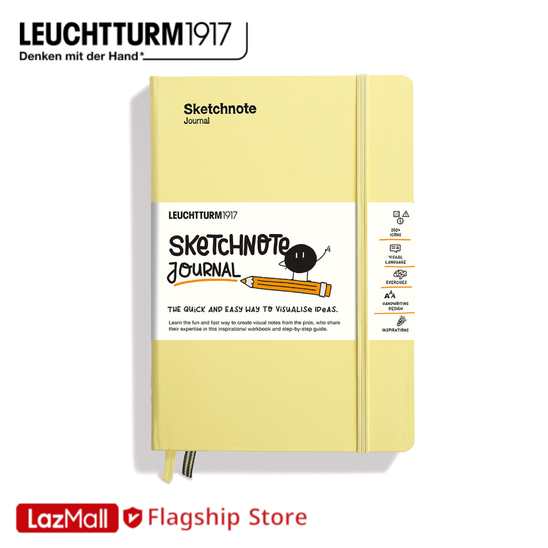 Leuchtturm1917 Sketchnote Journal Medium A5 paper Hardcover Vanilla Olive
