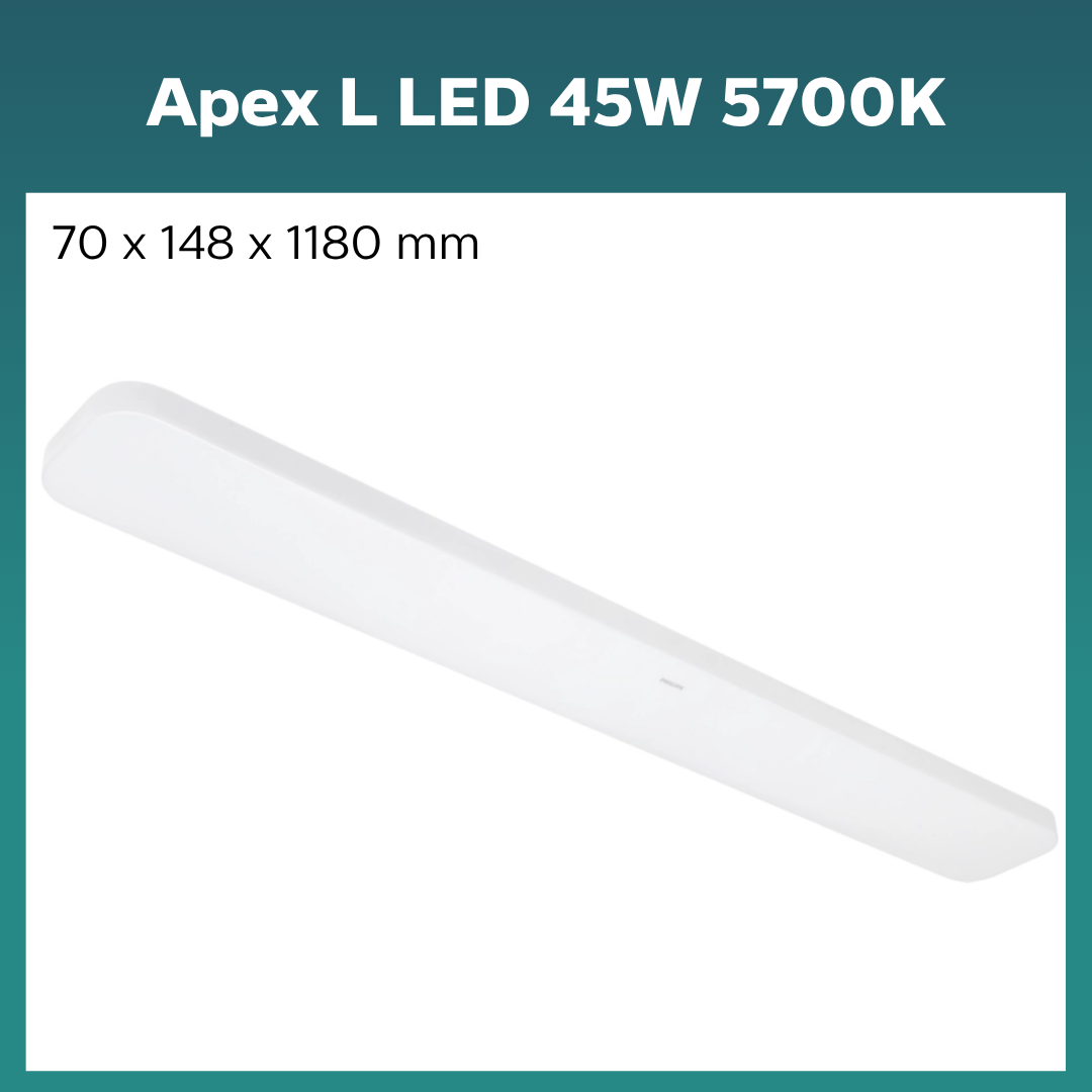 Philips APEX Ceiling Light | 5700K Color Temperature Large Ceiling Light
