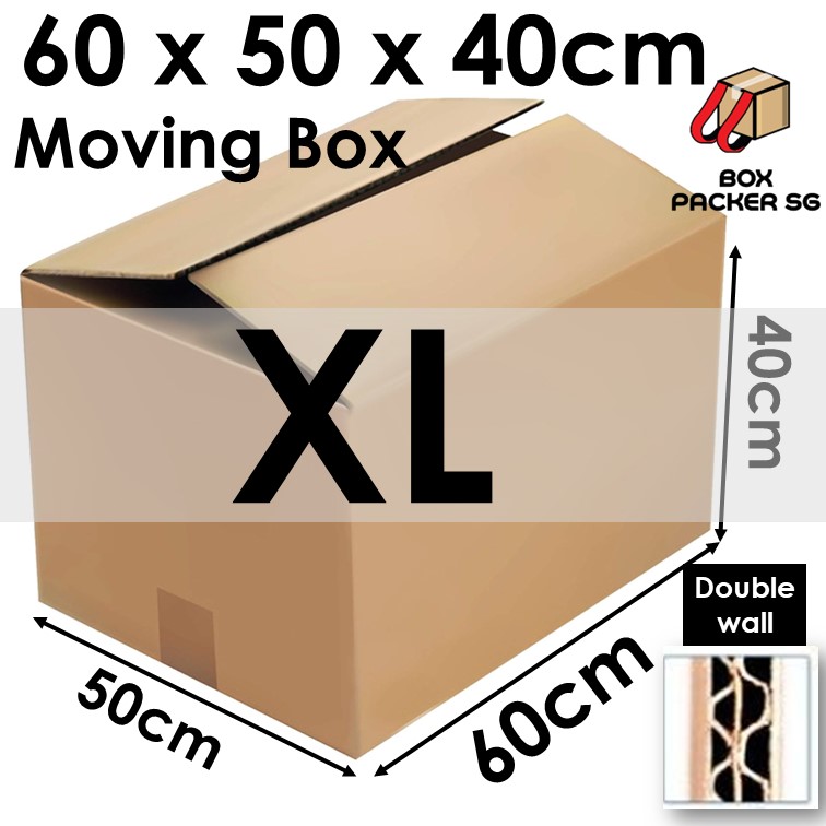 Carton Boxes for House Moving | Carton Box | Big Boxes Shipping Moving Relocation Carton Box 60X50X40CM box packer sg