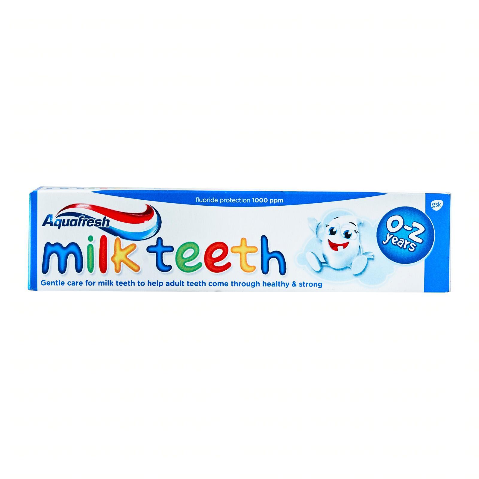 milk teeth toothpaste ingredients