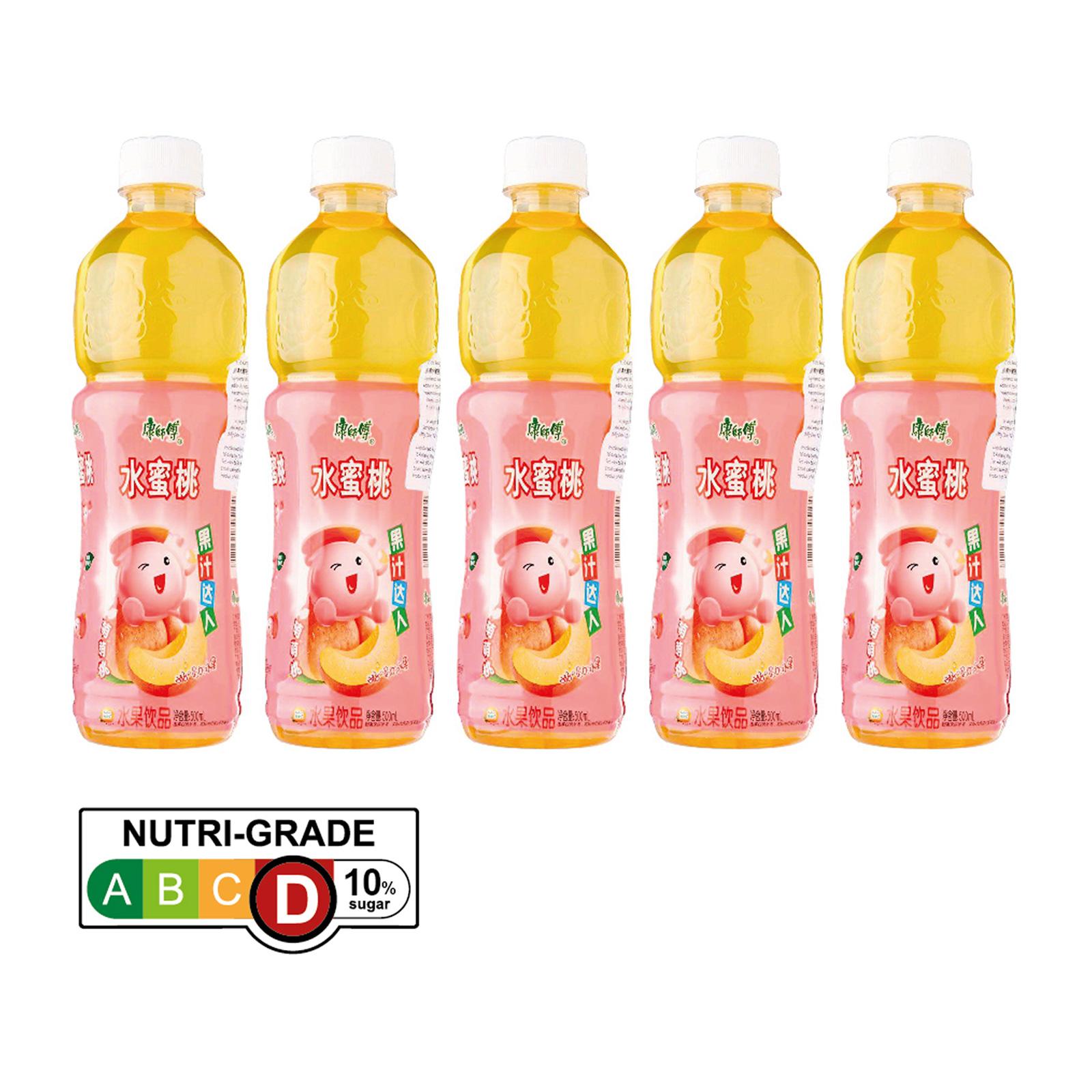 Kang Shi Fu Peach Fruit Drink (5 x 500ML) | Lazada Singapore