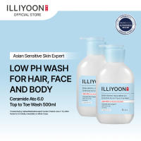 Illiyoon [Bundle of 2] Ceramide Ato 6.0 Top to Toe Wash 500ml - Moisturizing Nourishing Soothing