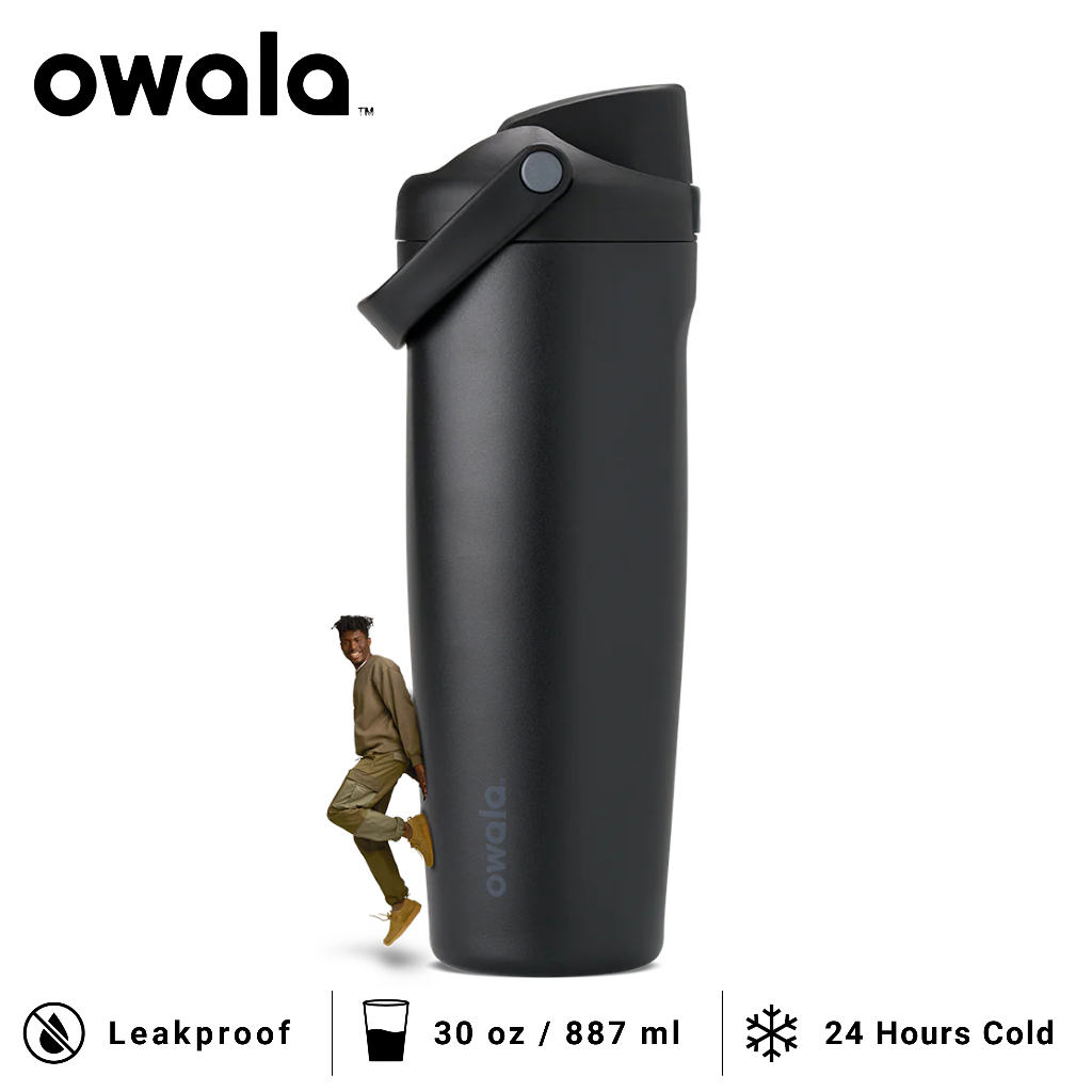 (100% Official Genuine)Portable Owala FreeSip Sway Stainless Steel Water Bottle with Straw BPA-Free Sports Cold Retention/Insulated