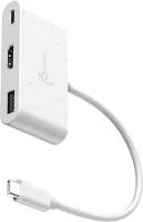 J5CREATE USB-C To HDMI & USB Type-A With Power Delivery(Eco-Friendly) With 4K HDMI USB-A 5Gbps PD 100W Charging Compatible With ProChromebookHp And More Type-C Device