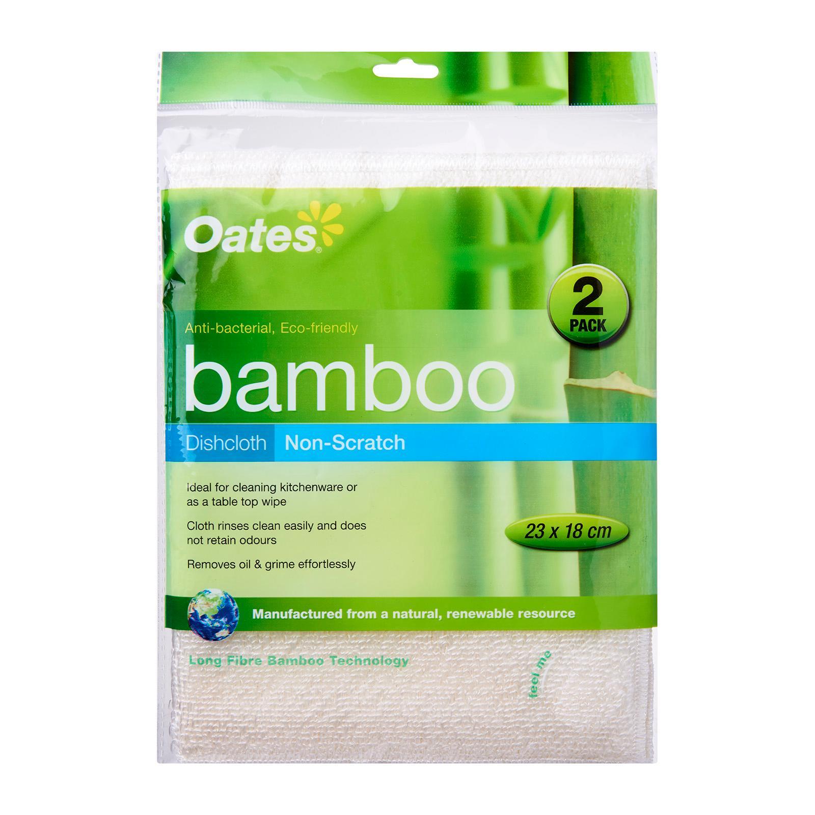 Oates Bamboo Cleaning Cloth Non Scratch 2 Pack