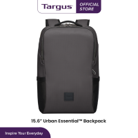 Targus 15.6” Urban Essential™ Backpack -TBB594 (Black / Grey) - Laptop Backpack for Casual Travel Daily Work Commute Large Capacity Lightweight