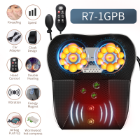 Jinkairui Neck Massager Back Massager Kneading Vibration Heating Massage Shoulder Massage Pillow Waist Body Massage Machine Home Car Use