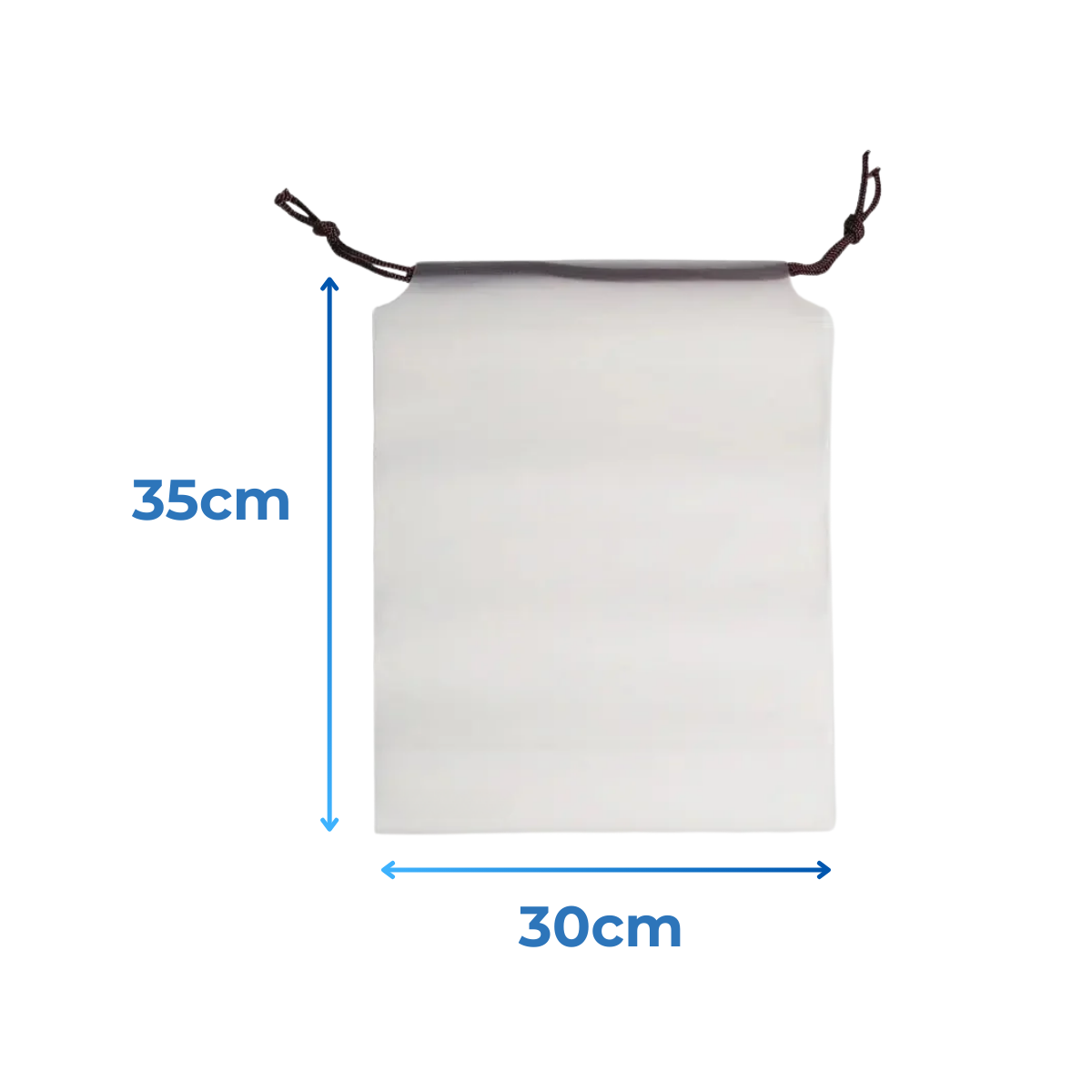 Translucent Drawstring Bag Waterproof Travel Organizer Pouch Reusable Saving Space Lightweight Durable Plastic Gift