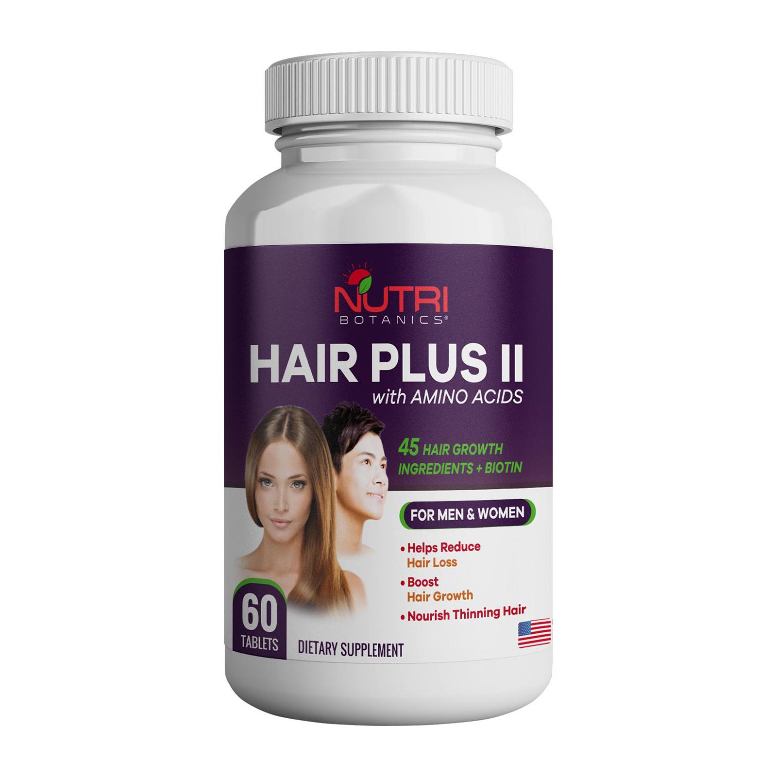 Nutri Botanics Hair Plus II With Amino Acids Hair Growth Supplement - Stop Hair Loss With Biotin | Lazada Singapore Nutri Botanics Hair Plus II With Amino Acids Hair Growth Supplement - Stop Hair Loss With Biotin | Lazada Singapore
