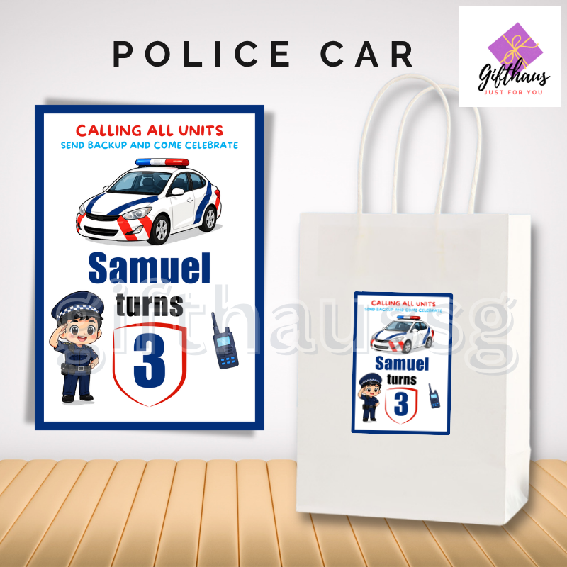 GifthausSG Personalised Birthday Party Goodie Bag Gift Bags Custom Paper Bag Teachers Childrens Day Wedding Christmas Xmas