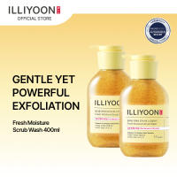Illiyoon [Bundle of 2] Fresh Moisture Scrub Wash 400ml - Moisturizing Hydrating Exfoliating