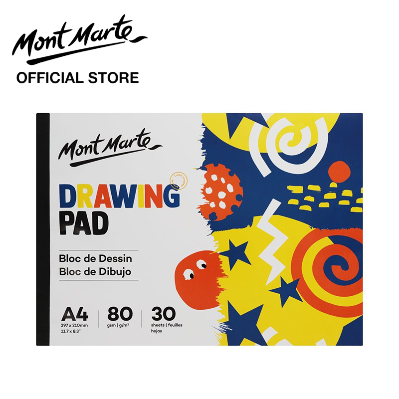 Mont Marte Drawing Pad A4/A3 80gsm 30 sheets