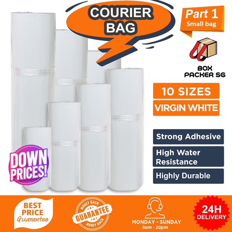 White polymailer mailing bag / Polymailer / Parcel Bag / Flyers / Packaging Bag / courier Beg / Postage Bag