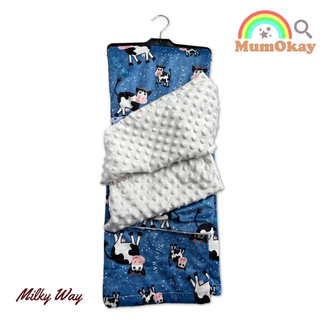 Soft Baby Blanket Kids Aircon Blanket Toddler Childcare Blanket Minky Blanket 3D Dot Newborn Baby Gift 2 Sizes (110x150cm / 75x120cm)