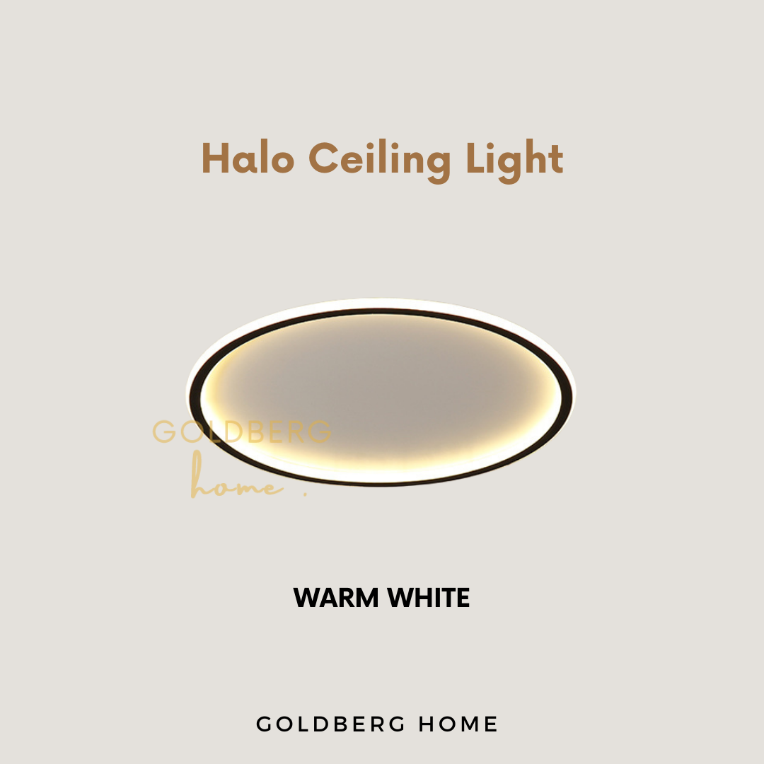 Halo Ceiling Light 36W 50W - 30/40CM - Warm White 3Tones | Goldberg Home