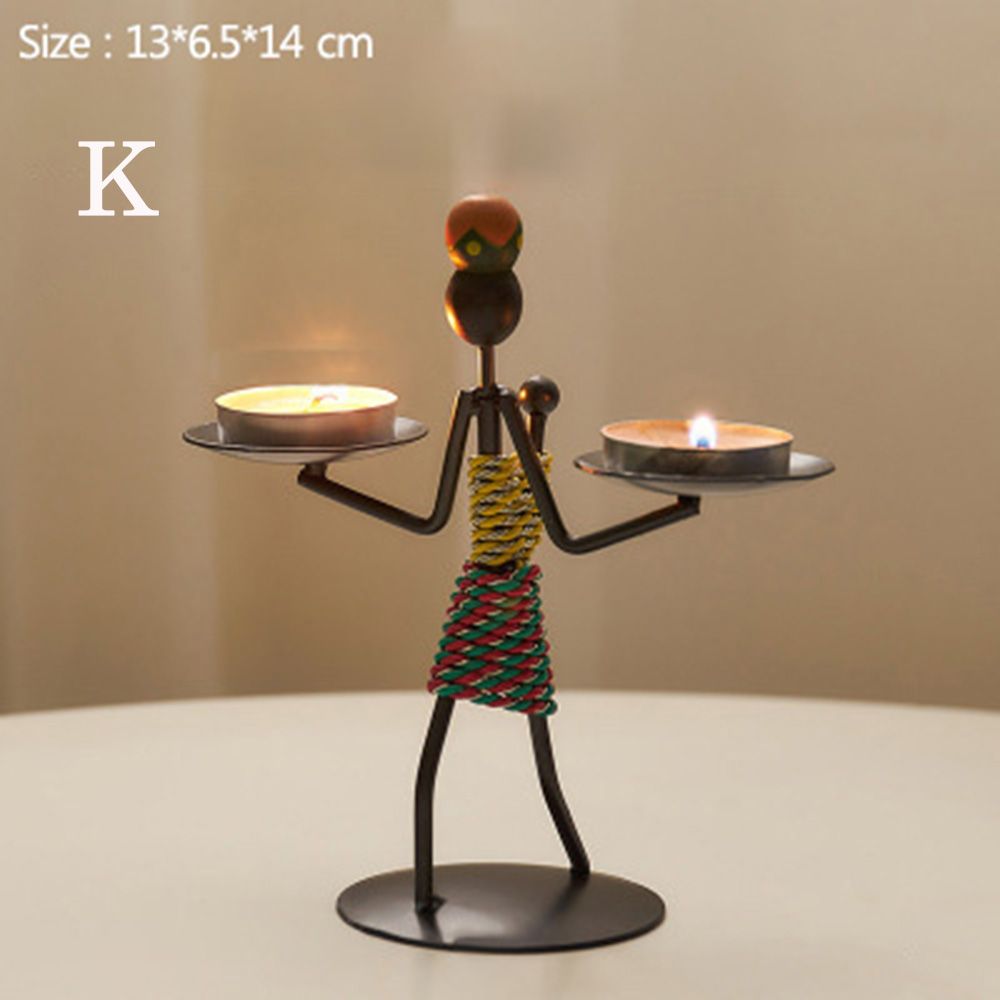 European Tabletop Votive Glass Tea Light Candle Jar Candlestick Home Decor Candle Holder