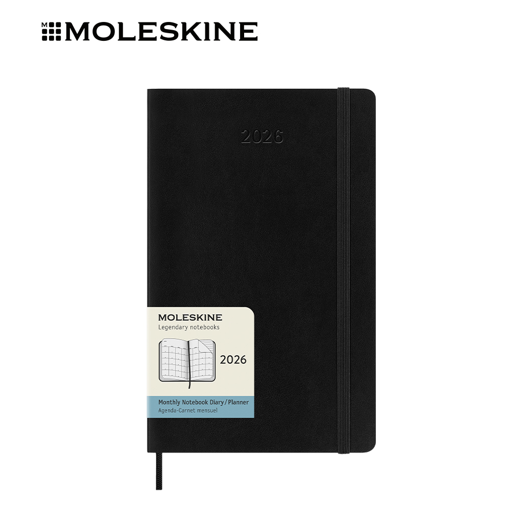 Moleskine 2026 Classic Monthly Planners Black Soft Cover