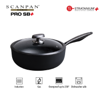 SCANPAN Pro SB+ 26cm/3.7L Covered Deep Sauté Pan
