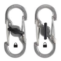 Nite Ize Microlock Stainless Steel S-Biner 2 Pack