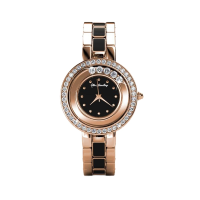 Her Jewellery Crystal Watch (Rose Gold) - Luxury Crystal Embellishments plated with 18K Gold