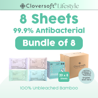 [Cloversoft Official] Unbleached Bamboo Wet Wipes [15|40|100 Sheets] - Carton Deal!
